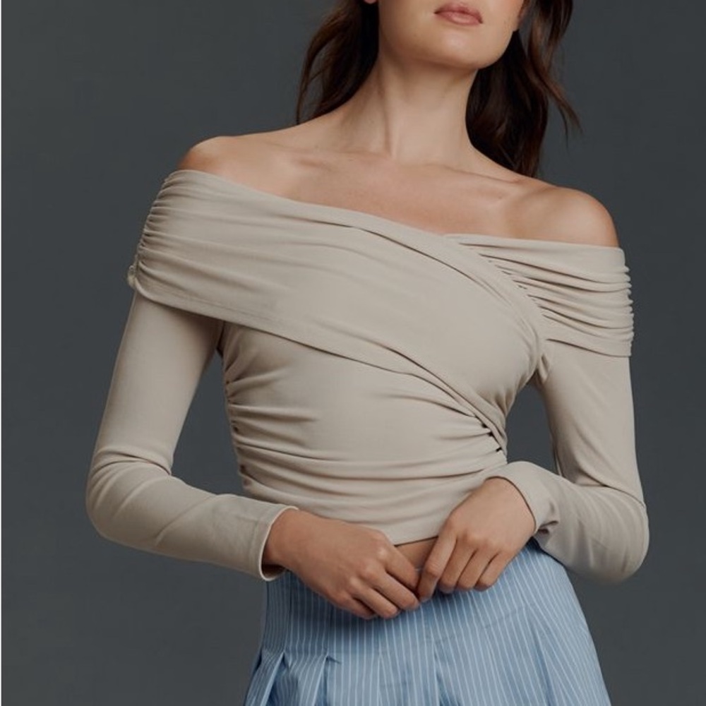 Good American x Anthropologie Criss Cross Long Sleeve